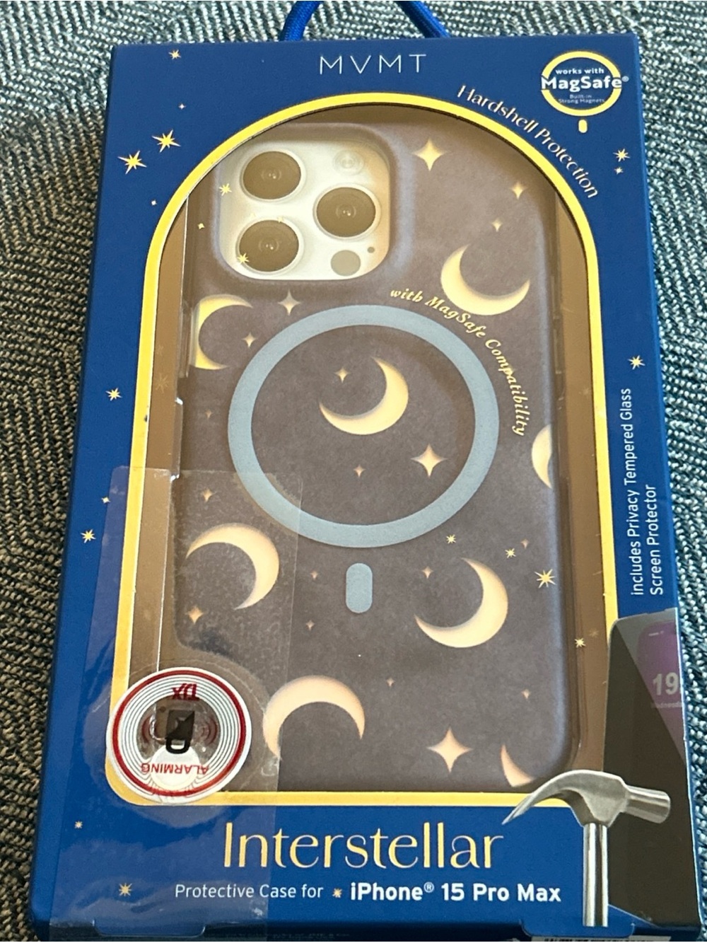 MVMT Interstellar Moons iPhone 15 Pro Max Case With Glass Screen Protector NEW